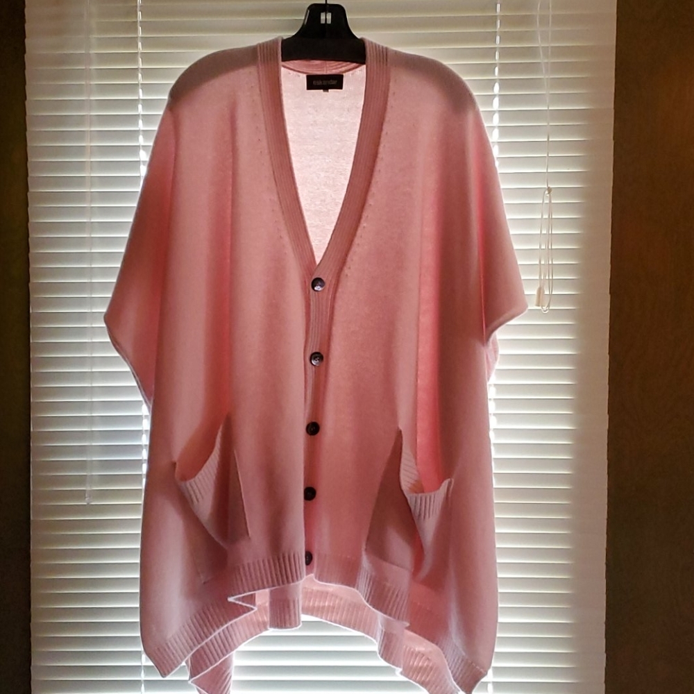 eskandar 100% cashmere poncho